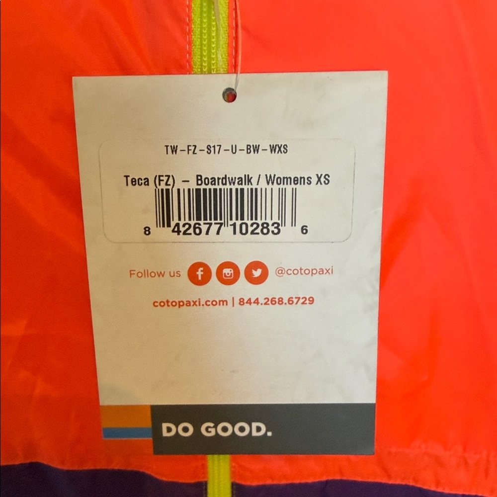 NEW Cotopaxi Teca Full Zip Windbreaker Unisex Size XS Packable Hiking Outdoor - Picture 8 of 15